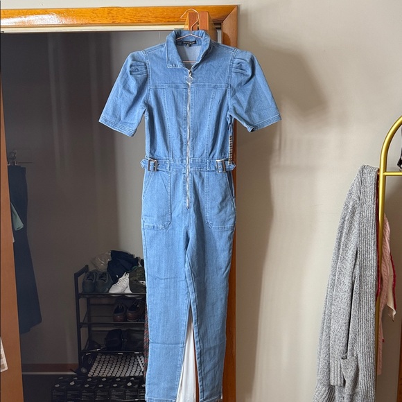 Haute Monde Denim - Haute Monde Light Blue Denim Overalls
